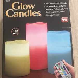 New In Box Glow Candles